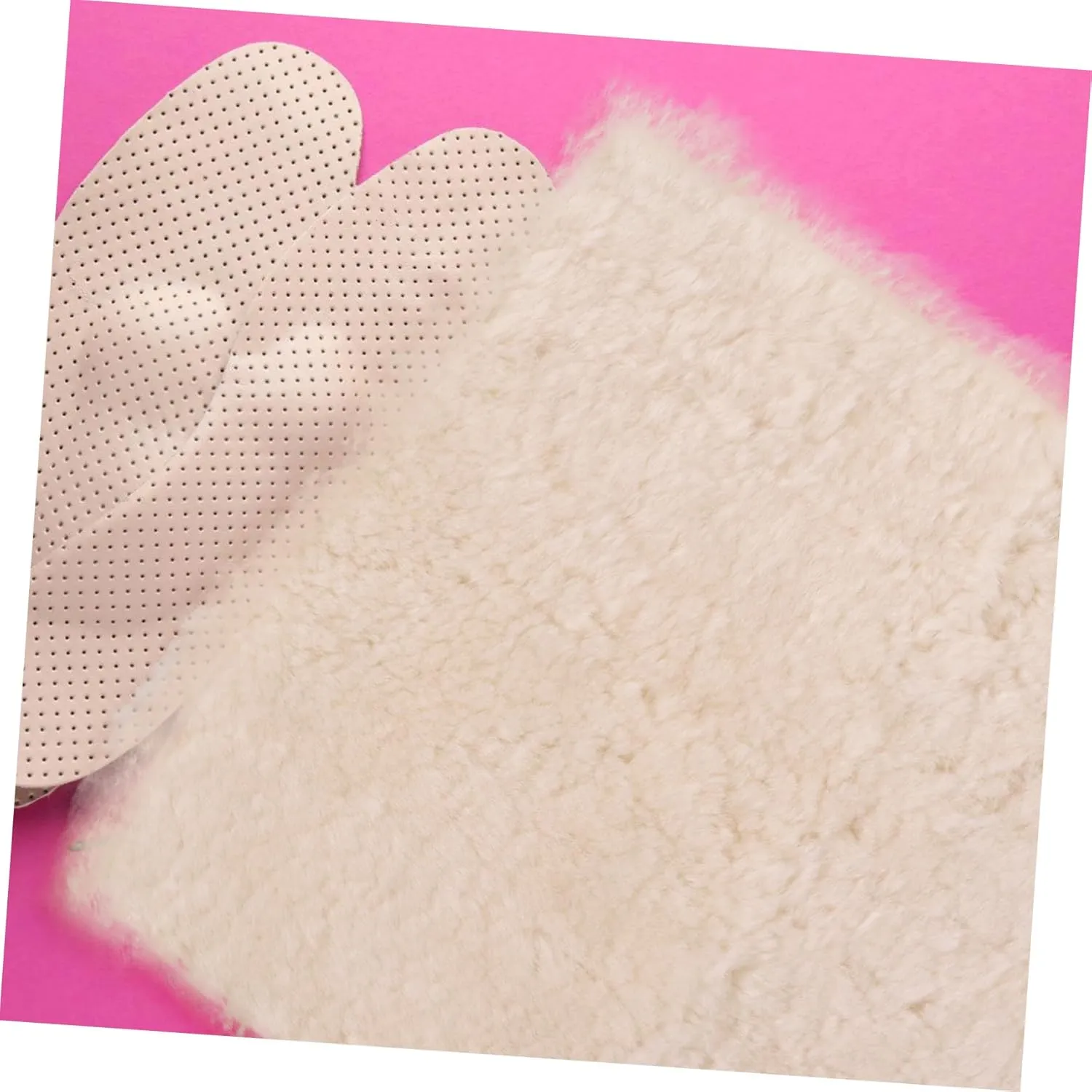 DIYEAH Versatile Warmth: Artificial Wool Padding Quilted Fabric Faux Wool Insole Kneepad Fabric Patchwork
