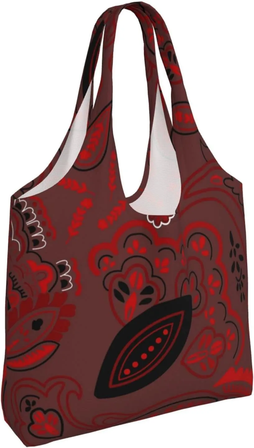 DKJlitter Fashion Canvas Tote Bag, Reusable Grocery Shopping Bag, Large capacity shopping bag Daily Utility Bag