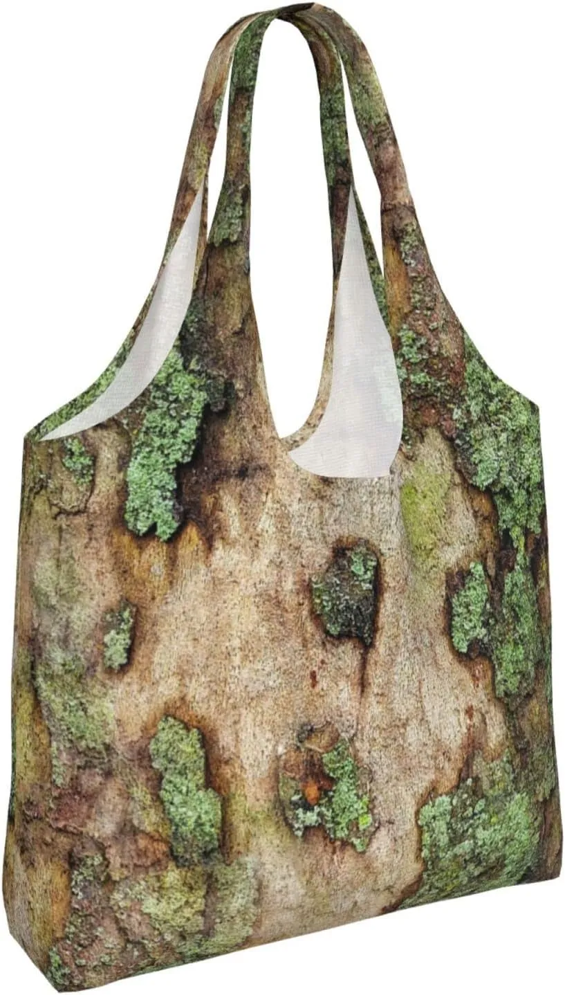DKJlitter Fashion Canvas Tote Bag, Reusable Grocery Shopping Bag, Large capacity shopping bag Daily Utility Bag