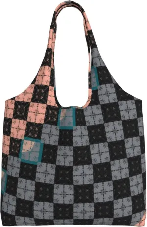 DKJlitter Fashion Canvas Tote Bag, Reusable Grocery Shopping Bag, Large capacity shopping bag Daily Utility Bag