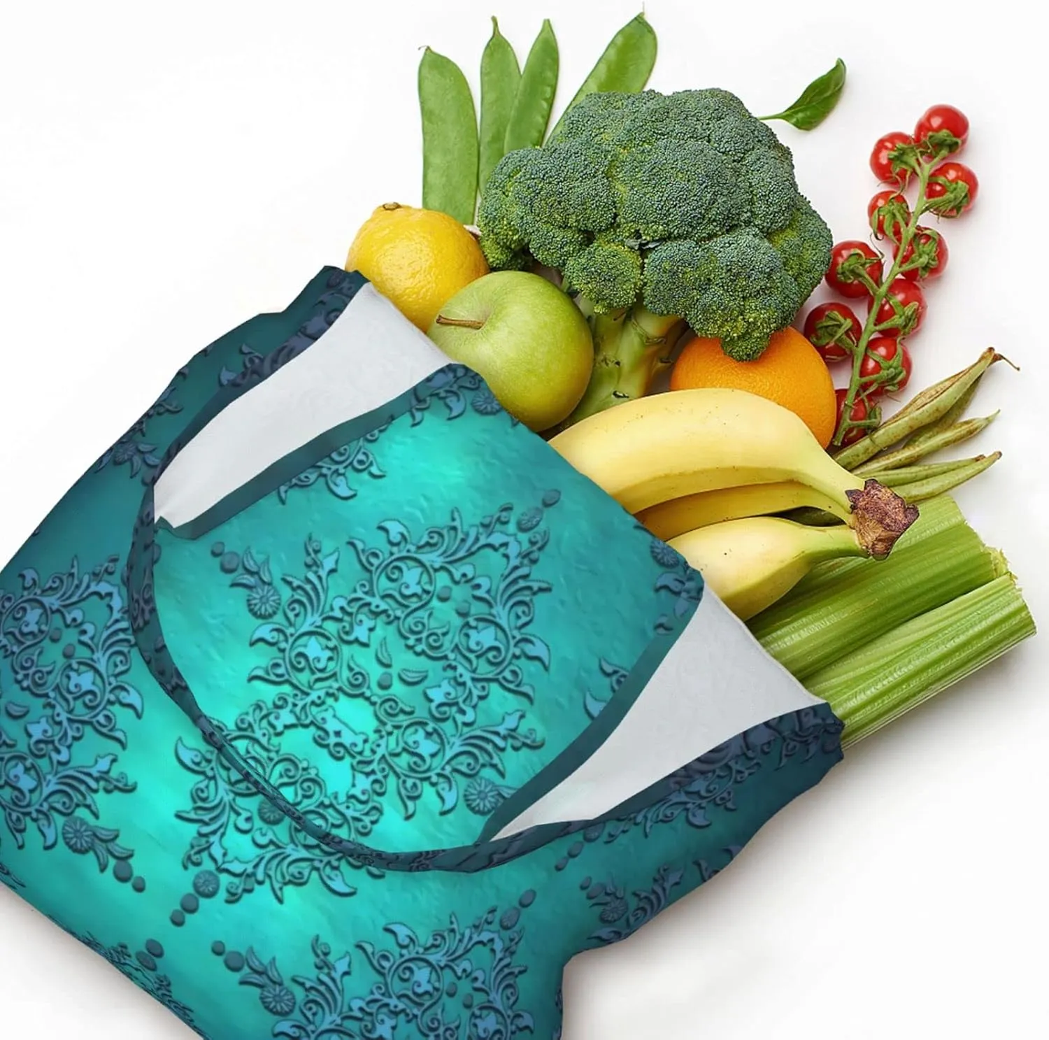 DKJlitter Fashion Canvas Tote Bag, Reusable Grocery Shopping Bag, Large capacity shopping bag Daily Utility Bag