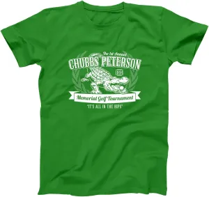 Donkey Tees Chubbs Peterson Golf Memorial Basic Men's T-Shirt Black XXXXXX-Large-Large