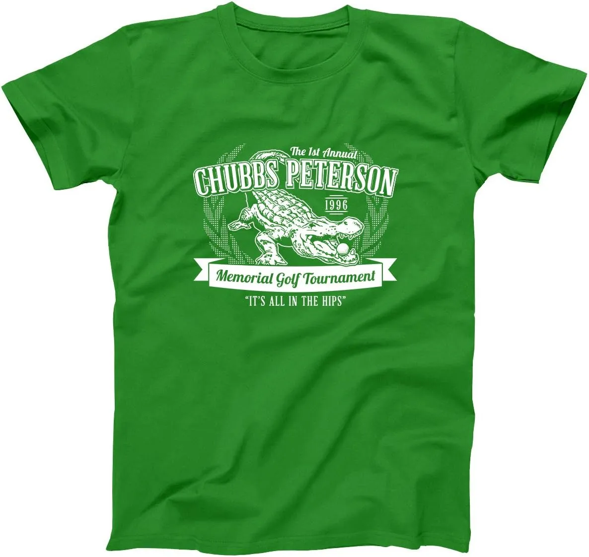 Donkey Tees Chubbs Peterson Golf Memorial Basic Men's T-Shirt Black XXXXXX-Large-Large