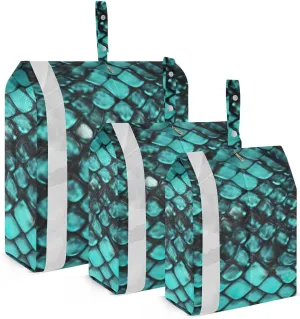 Dragon Travel Storage Bag with Lanyard - Portable Lightweight Classified Storage Bag with Zipper, Dust and Waterproof Travel Packing Cube for Suitcase,3 Pieces