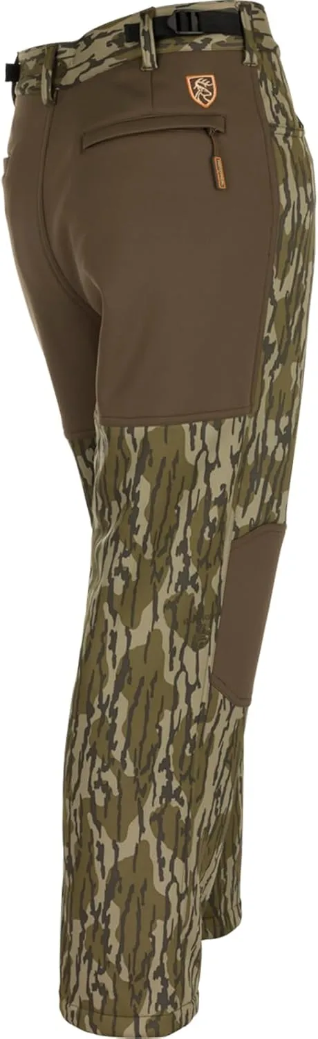 Drake Waterfowl Men's Non-Typical Endurance Soft Shell Durable Fleece Lined Camo Mid Season Hunting Pants with Scent Control
