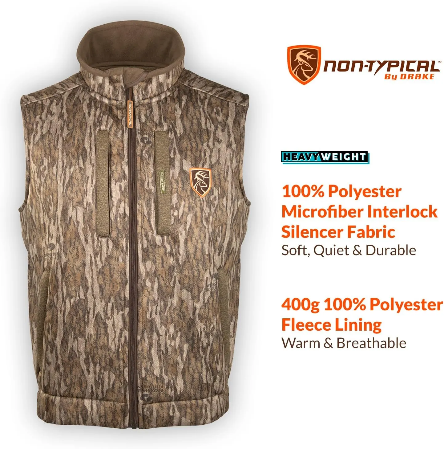 Drake Waterfowl Men's Silencer Fleece with Agion Active XL Hunting Vest