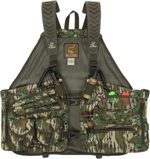 Drake Waterfowl Ol’Tom Time & Motion Gunslinger Adjustable Turkey Vest for Hunting, Mossy Oak Camo