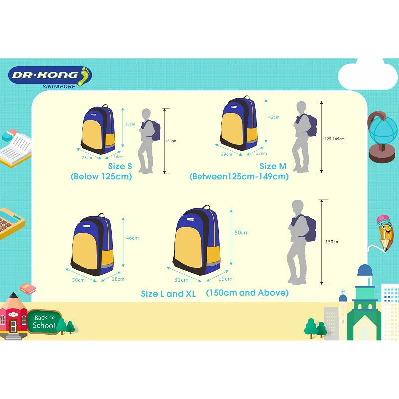 DR.KONG BACKPACKS M SIZE DK-1200307-BLU(RP : $119.90)
