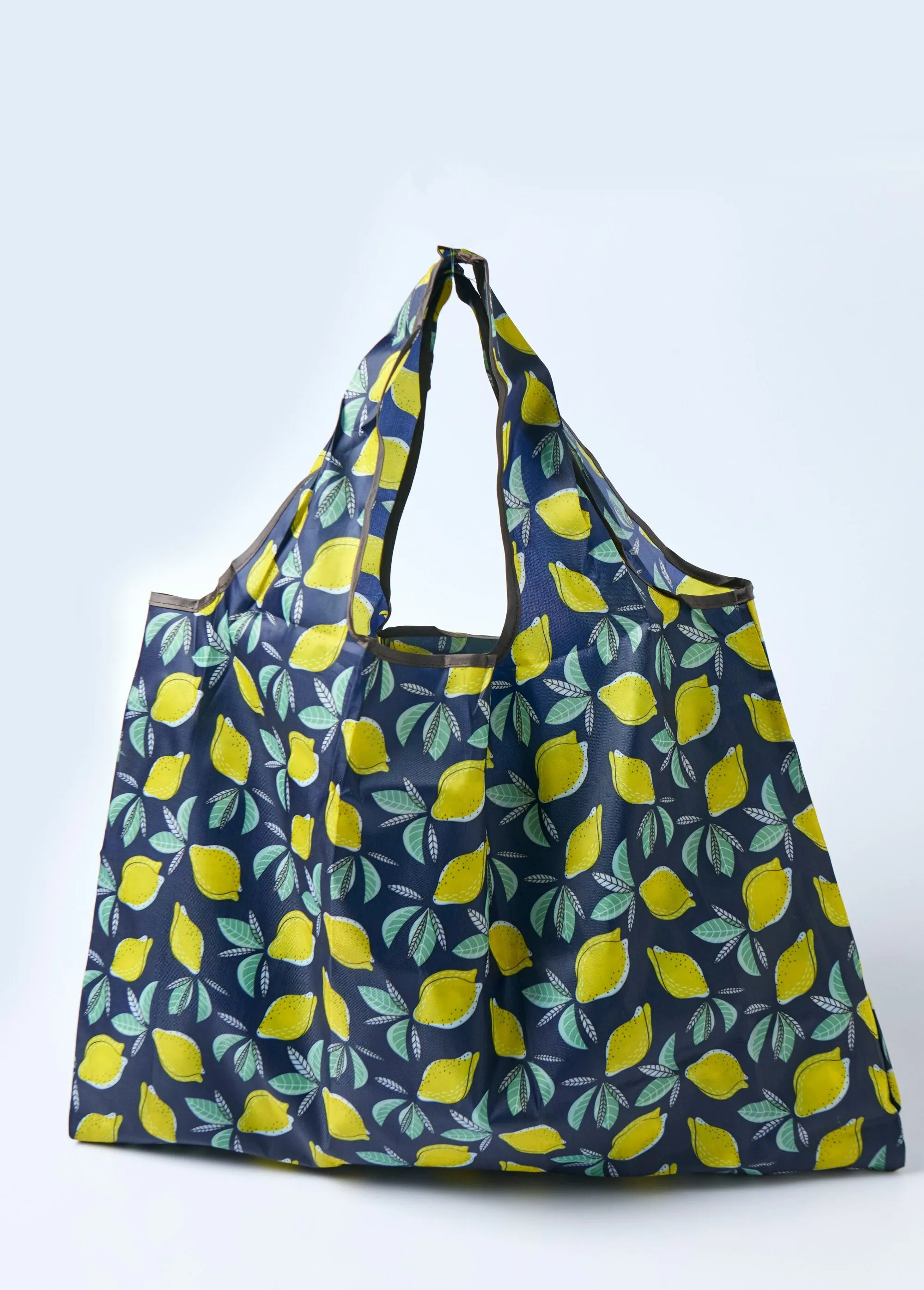 Durable foldable shopping bag, lemons