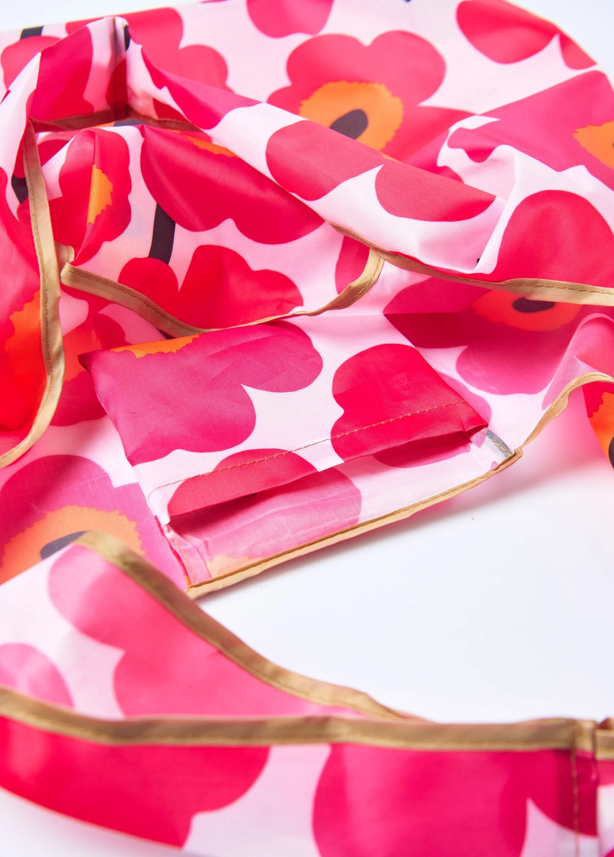 Durable foldable shopping bag, pop flowers