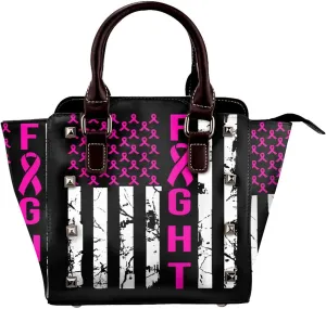 DWomen's Pu Leather Handbag Rivet Shoulder Bag Fashion Studded Top Handle Satchel Crossbody Tote Bag Punk Bag Purse