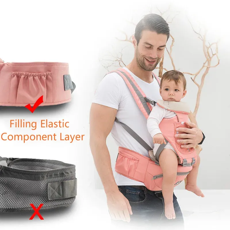 Ergonomic Baby Carrier Infant Hipseat Carrier Breathable Baby