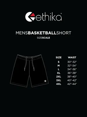 Ethika Mens Basketball Short | Blue Crush Camo
