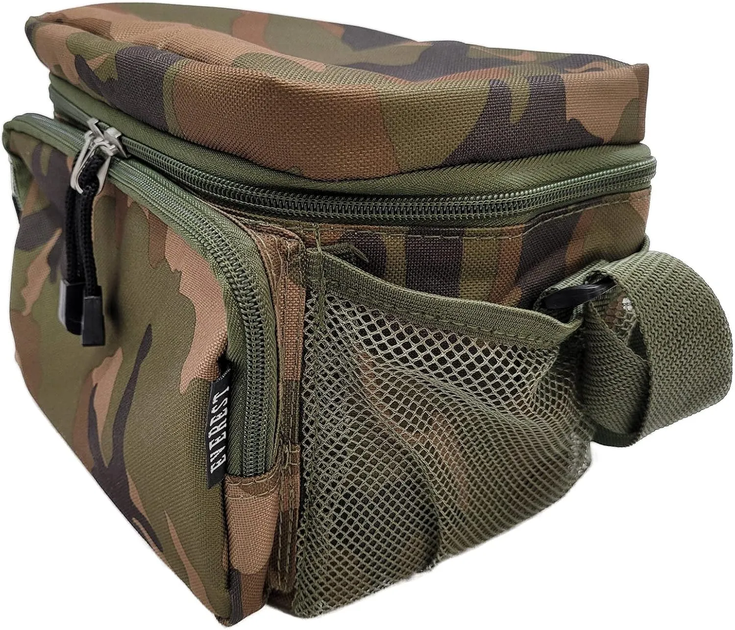 Everest Cooler/Lunch Pattern Bag, Woodland Camo, One Size,CB6P-CAMO