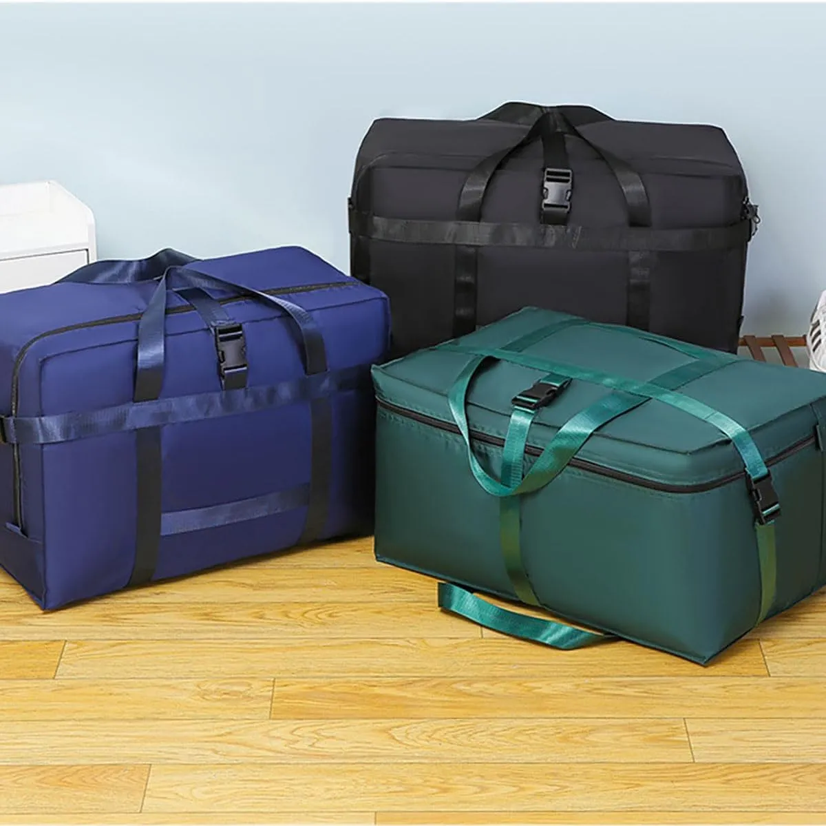 Extra Large Storage Bags Duffle Bags Tote for Moving, Storage, Camping and Travel (Black, 118L)