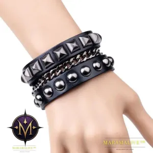Fashion Studded Leather Vintage Bracelet