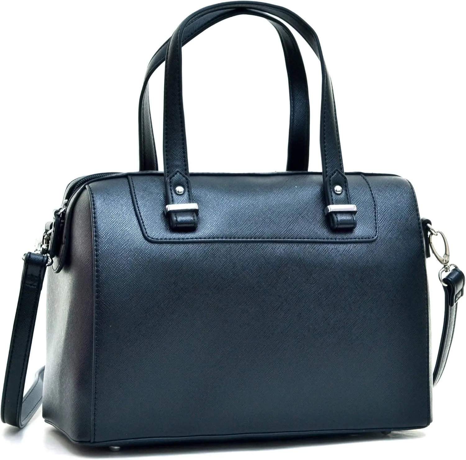 Faux Leather Handbags Barrel Top Handle Satchel Bag Shoulder Bag for Women Medium