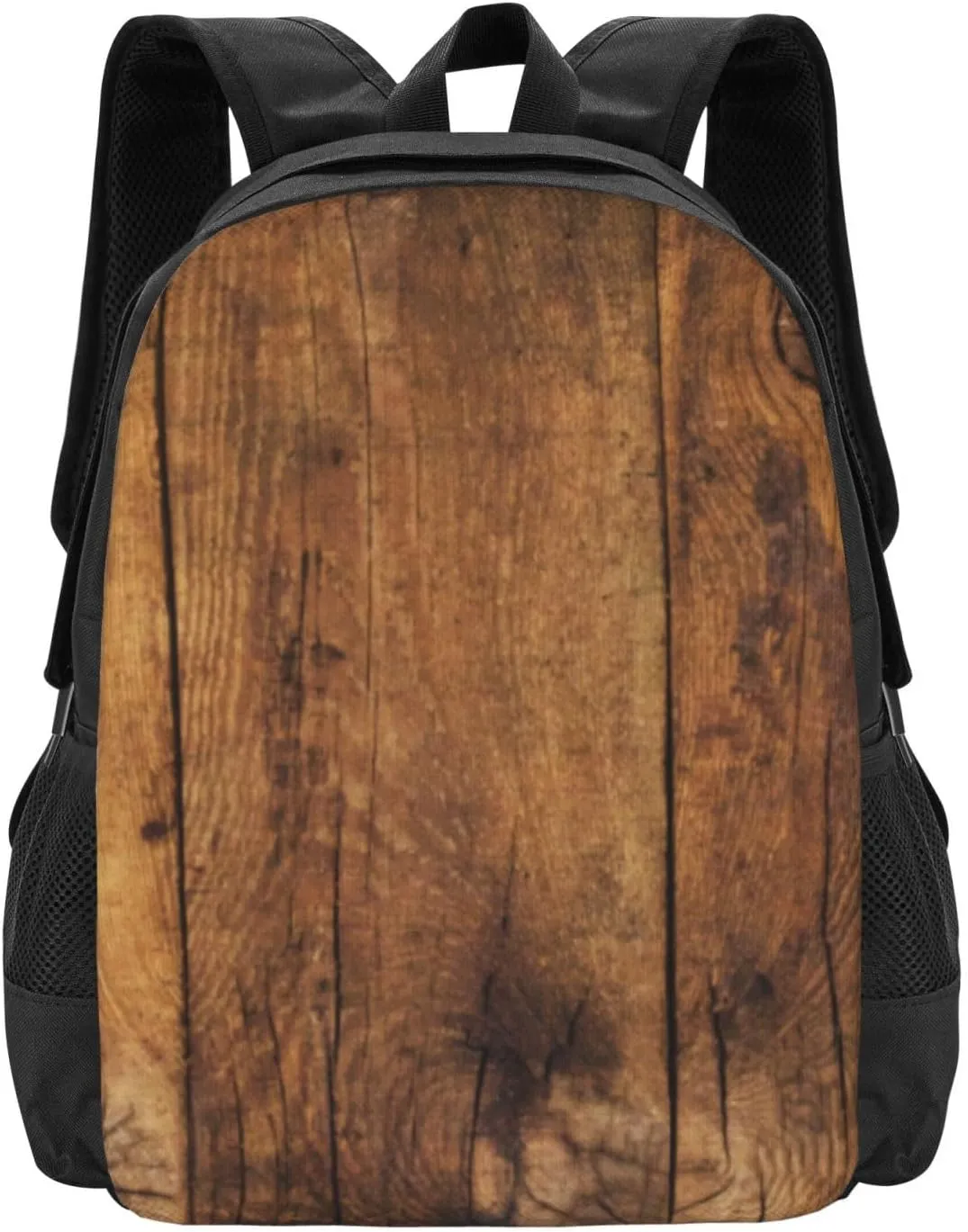 Faux Rustic Barn Wood Lightweight Packable Backpack Travel Casual Large Capacity Daypack Foldable Backpack For Men Women
