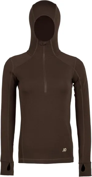 First Lite Women's Kiln Hoody - Merino Wool Midweight Camo Hunting Base Layer