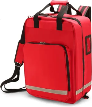 First Responder Trauma Backpack, Empty Medical Bag with Multiple Pockets, Portable and Waterproof First Aid Kit for Emergency, Outdoor, Travel, Hiking, and Camping (Navy Blue