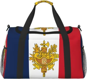 Flag Of France Travel Duffel Bag Large Foldable Waterproof Overnight Bag For Beach Swim Bags Pool Sports Gym