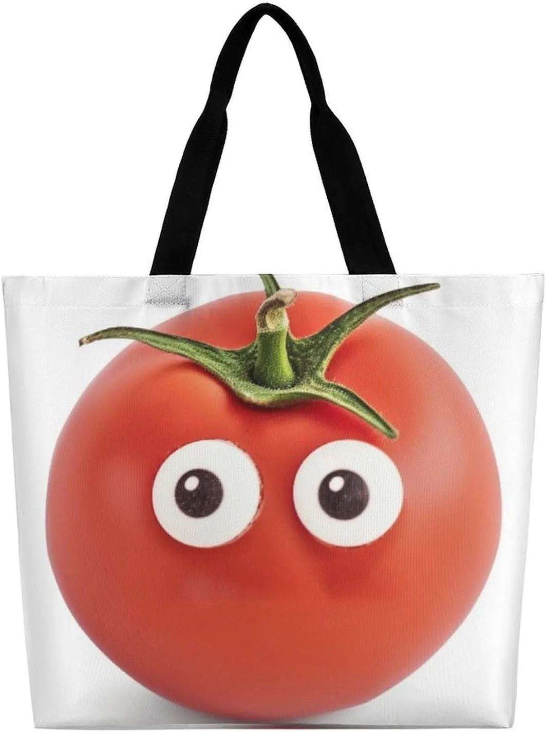 Foldable Grocery Bag Reusable Shopping Bag Grey Animals Tote Bag Casual Handbags for Work Shopping