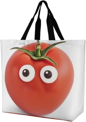 Foldable Grocery Bag Reusable Shopping Bag Grey Animals Tote Bag Casual Handbags for Work Shopping