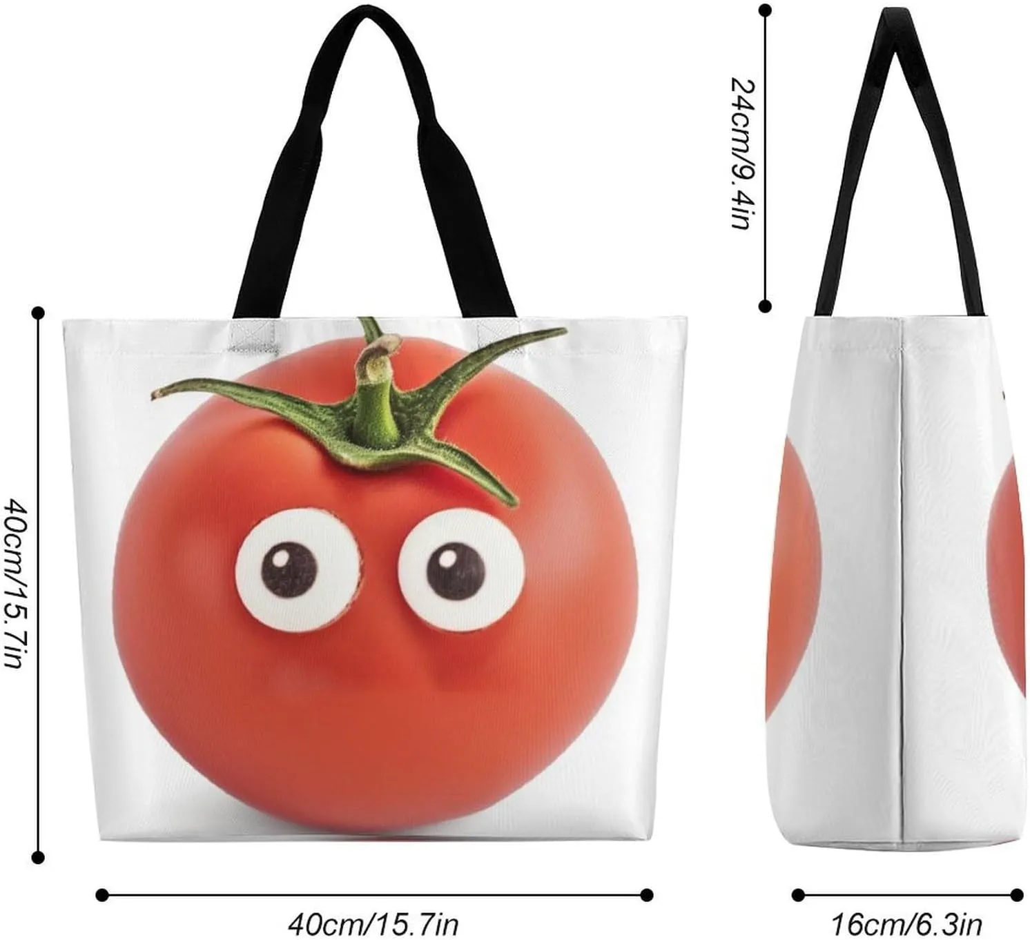Foldable Grocery Bag Reusable Shopping Bag Grey Animals Tote Bag Casual Handbags for Work Shopping