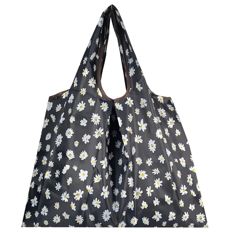 Foldable Reusable Shopping Bags – Large Size, Eco-Friendly Nylon Tote for Women