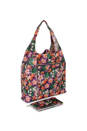 Foldable Shopping Bag | Purple Garden | 0999A1