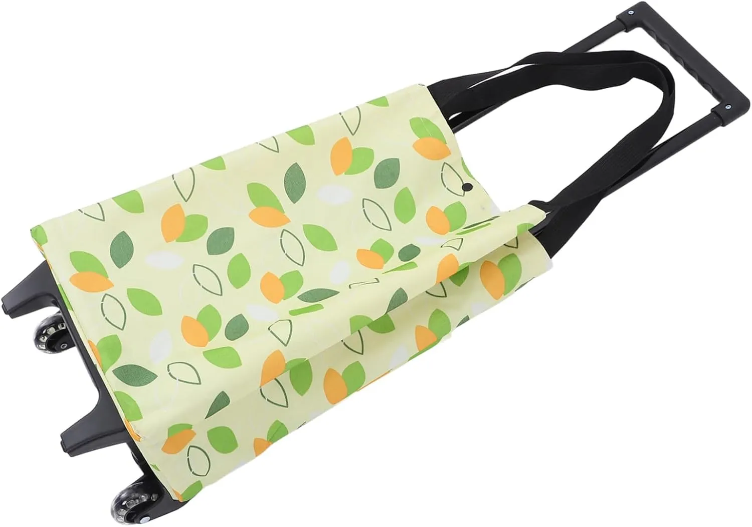 Foldable Shopping Bag Wheels Collapsible Trolley Bag for Outdoor Storage Reusable Grocery Tote