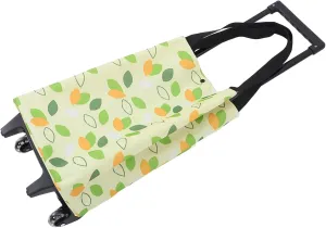 Foldable Shopping Bag Wheels Collapsible Trolley Bag for Outdoor Storage Reusable Grocery Tote