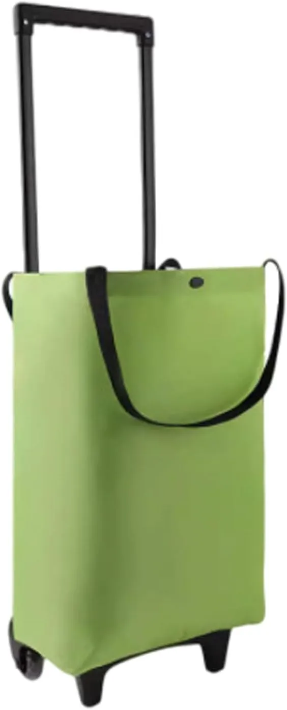 Foldable Shopping Bag with Wheels,Collapsible Shopping Trolley,Waterproof,with Wheels and Telescoping Handle,Foldable,Strong Bearing Capacity Large Capacity 1010