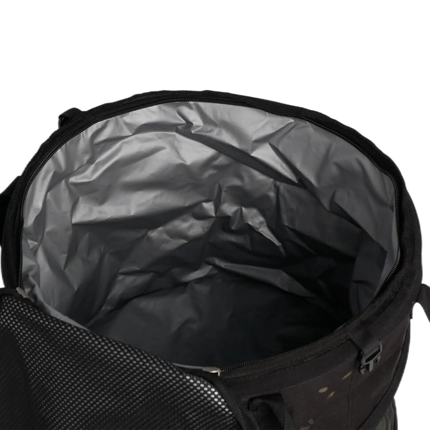 Foldable Trash Container for Camping and Outdoor Use, Black Camo