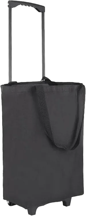 Folding Shopping Cart, Foldable Shopping Trolley Oxford Cloth Shopping Bag Portable Lightweight Shopping Cart with Wheels Grocery Utility Carts(A)
