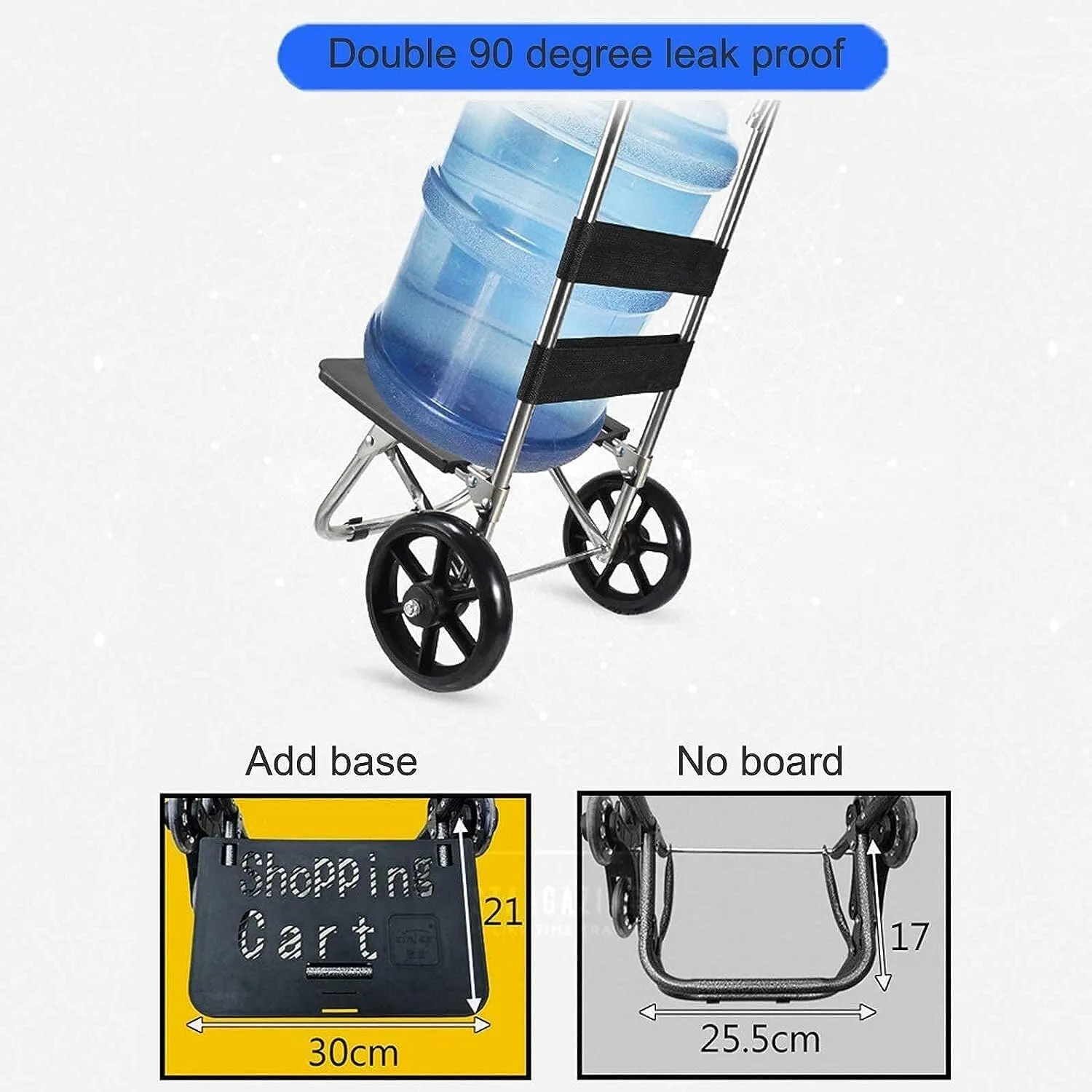 Folding Shopping Cart, Lightweight Folding Shopping Carts Sturdy Hand Trolleys Shopping Bag Waterproof 6 Wheels Climb Stairs Grocery Utility Carts, 97*41cm