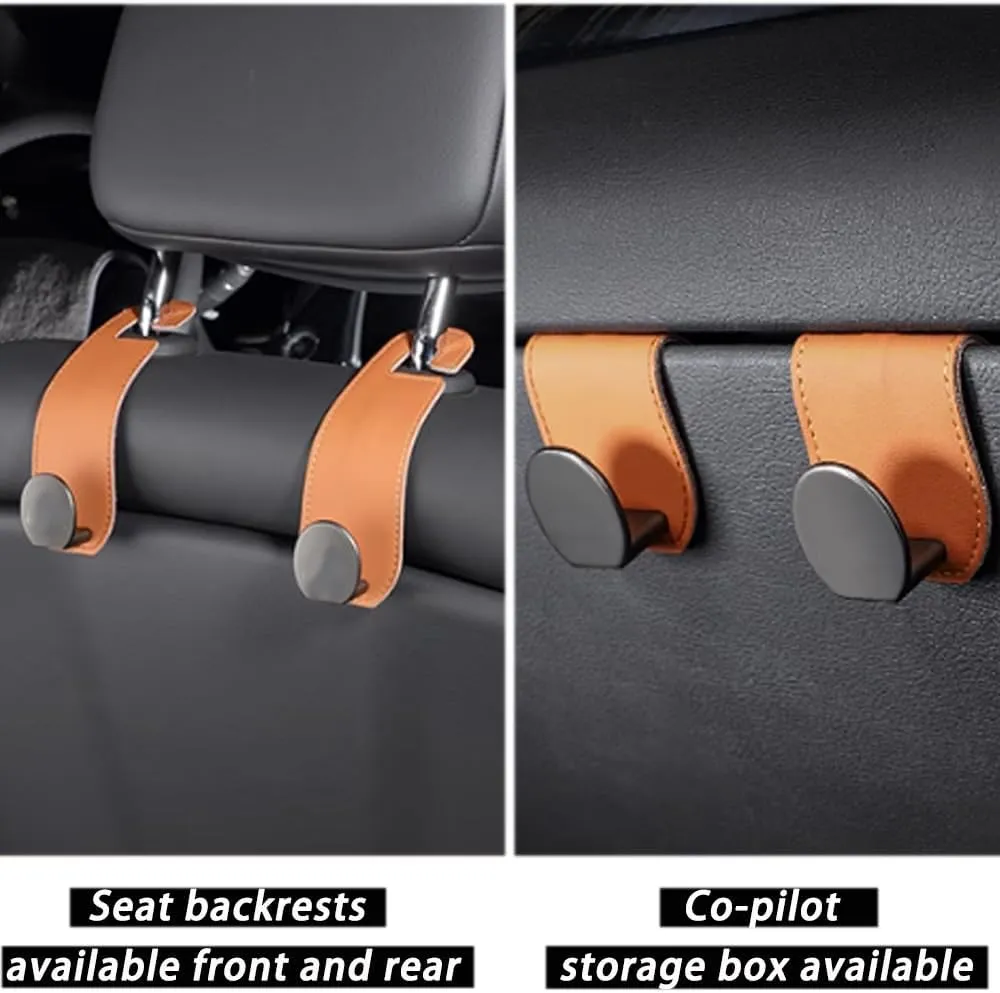 for Alfa Romeo Junior Car Seat Hooks,Car Storage Hooks Back Seat Headrest Hanger Backrest Hooks for Bags, Purses, Handbags,C Red