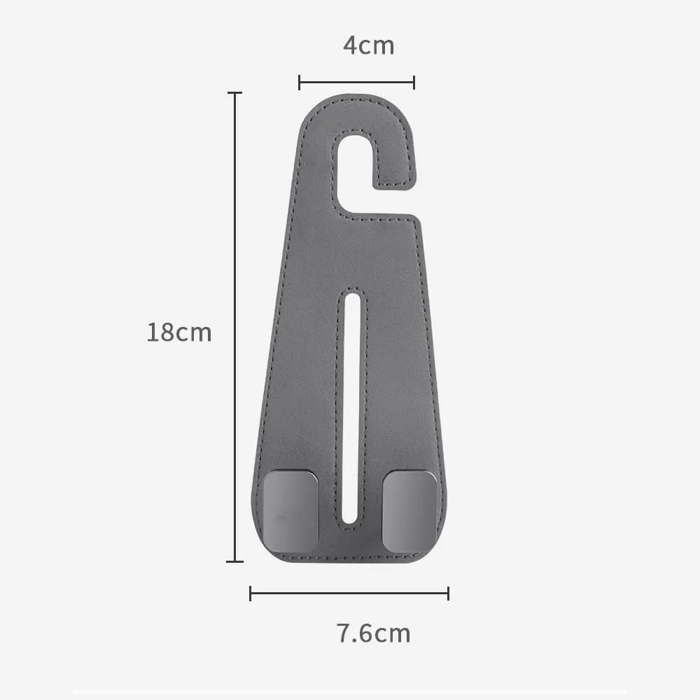for Smart #5 Car Seat Hooks,Car Storage Hooks Back Seat Headrest Hanger Backrest Hooks for Bags, Purses, Handbags,B Black