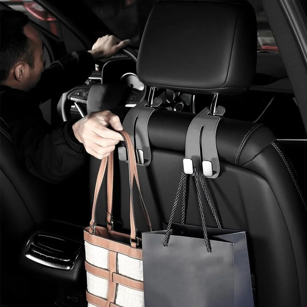 for Smart #5 Car Seat Hooks,Car Storage Hooks Back Seat Headrest Hanger Backrest Hooks for Bags, Purses, Handbags,B Black