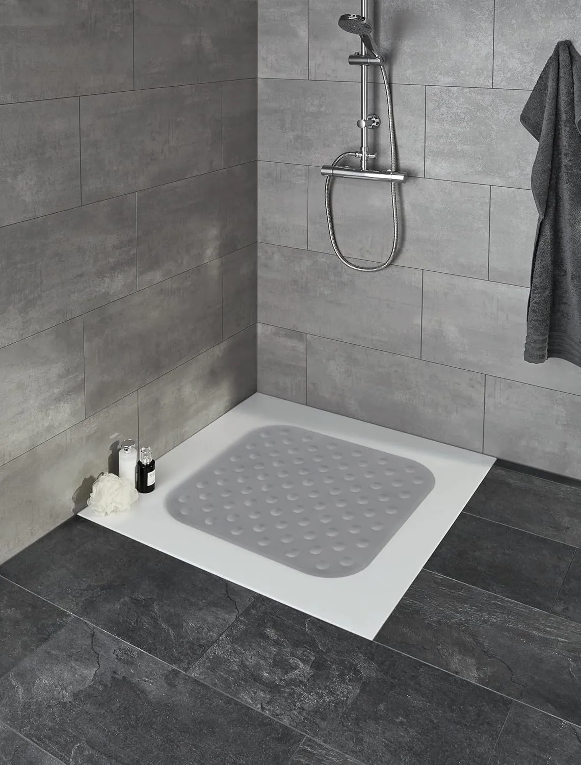 Formosa, Bath mat, 40x 90 cm, Anthracite, Rubber, multicolor