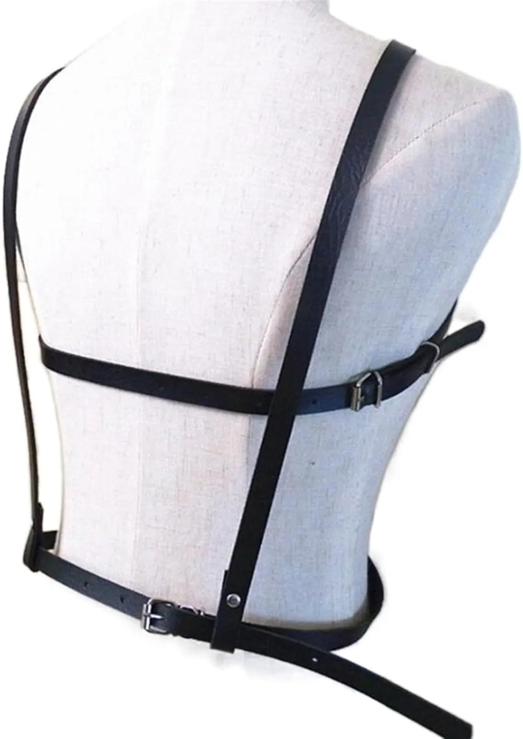 FOTN Body Leather Waist Belt Harness Women Fashion Punk Goth Top Belt Bondage Chest Straps Studded Lingerie BDSM