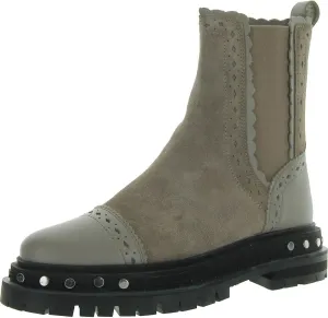 Free People Tate Chelsea Boots for Women - Leather Upper - Tread Synthetic Outsole - Leather & Textile Lining