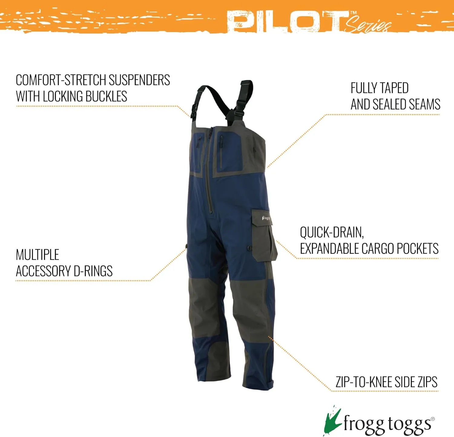 Frogg Toggs Men's Pilot Bib