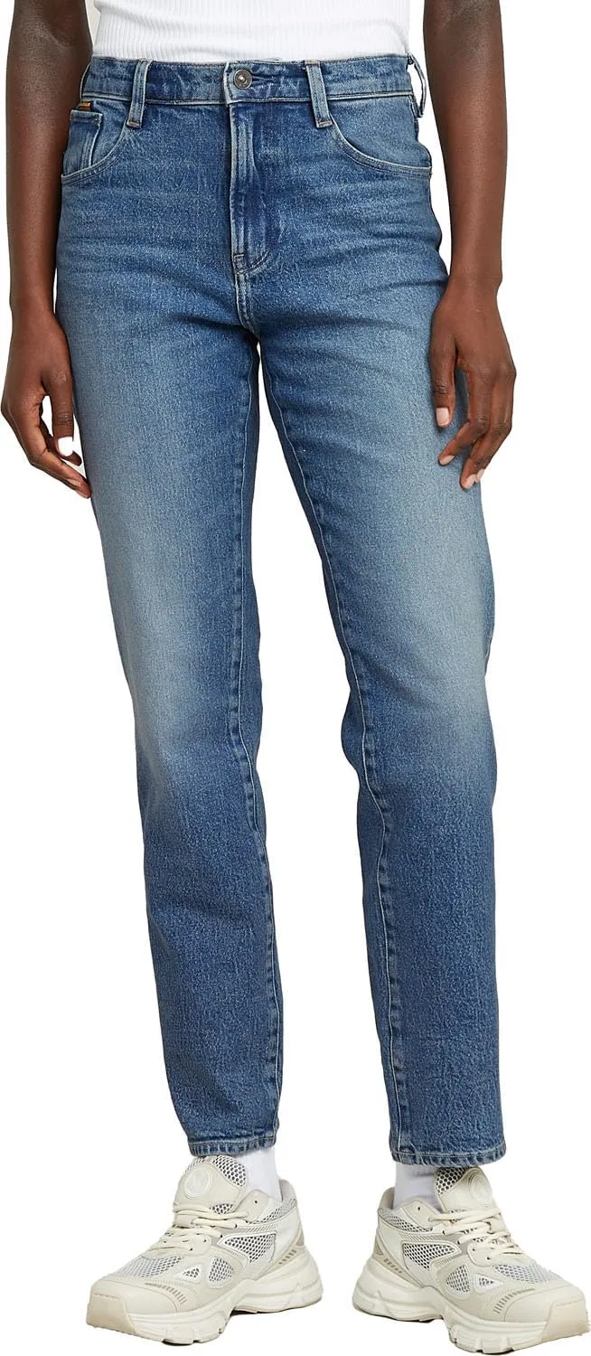 G-STAR Raw - Womens Viktoria High Straight Jeans, Color Faded Frozen Lake, Size: 30W x 32L