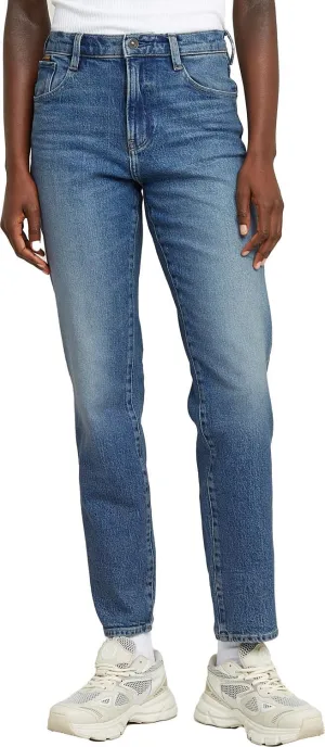 G-STAR Raw - Womens Viktoria High Straight Jeans, Color Faded Frozen Lake, Size: 30W x 32L