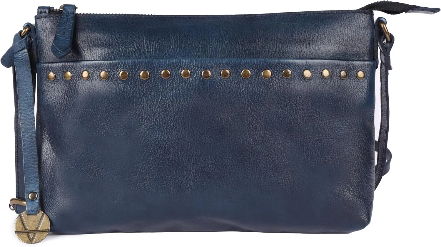 Genuine Italian Leather Boho Studded Crossbody Shoulder Bag - Stylish, Durable, & Perfect for Everyday Use for women
