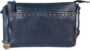 Genuine Italian Leather Boho Studded Crossbody Shoulder Bag - Stylish, Durable, & Perfect for Everyday Use for women