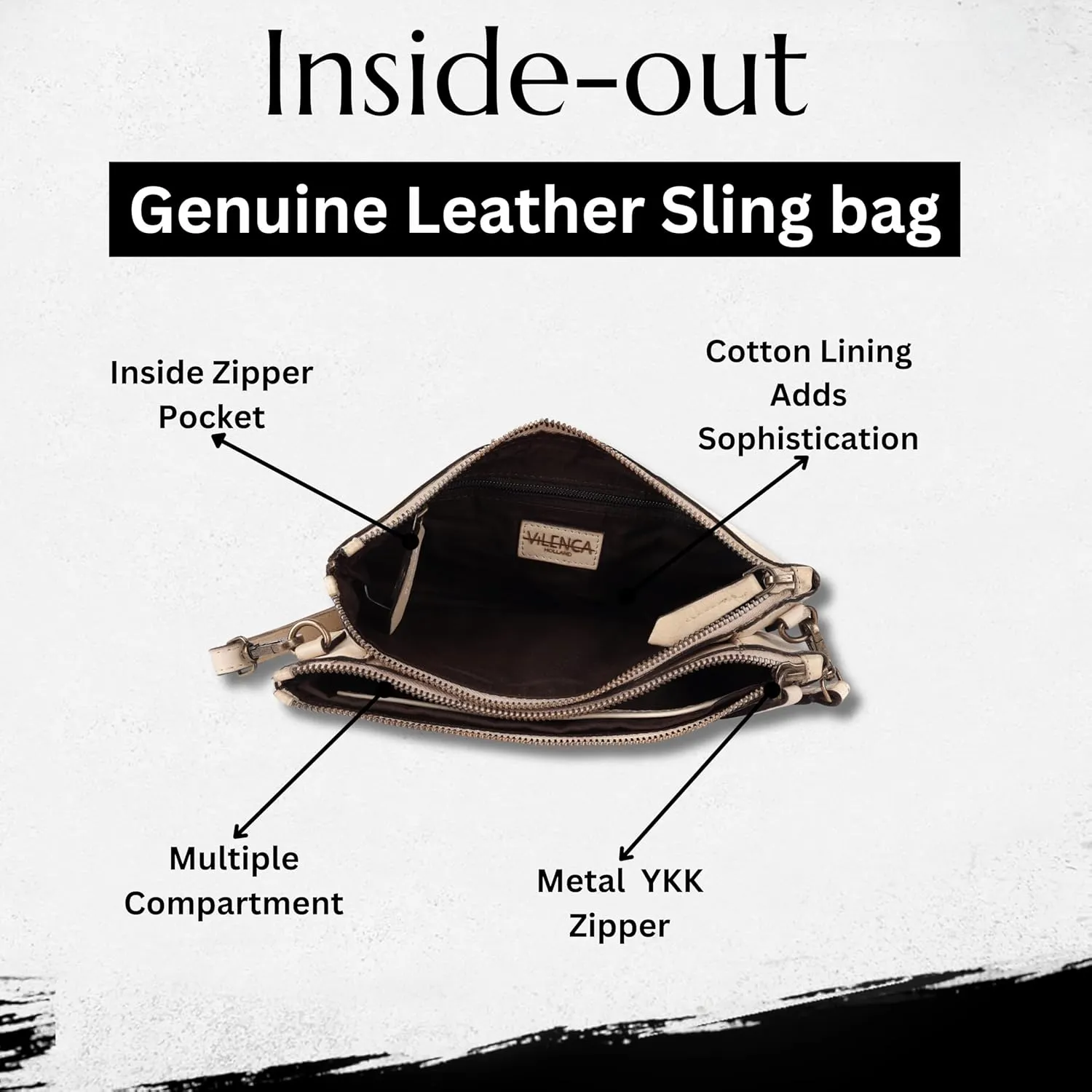 Genuine Italian Leather Boho Studded Crossbody Sling Bag - Stylish, Durable, & Perfect for Everyday Use for women