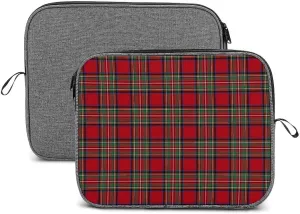 Geometrics Grey Silver Large Capacity Portable Laptop Case Unisex
