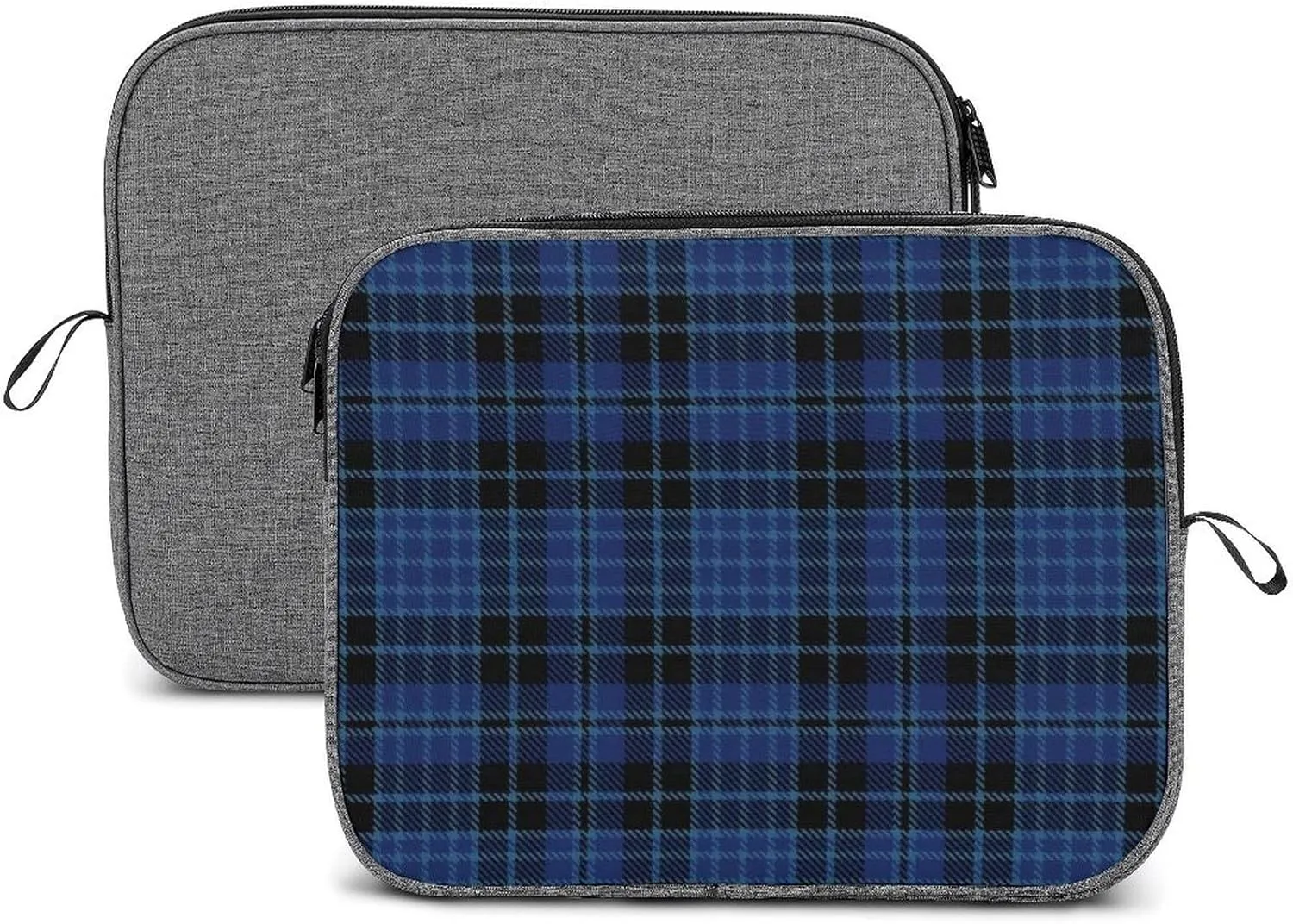 Geometrics Grey Silver Large Capacity Portable Laptop Case Unisex